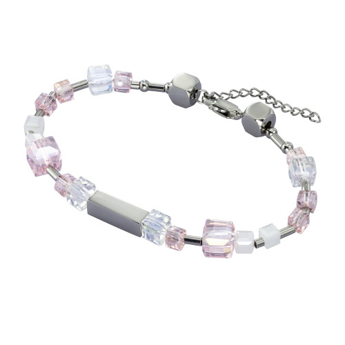 Dámsky náramok z chirurgickej ocele a korálikov BSS815PWH