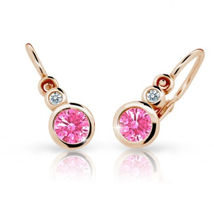 Detské naušničky C1984R-Pink