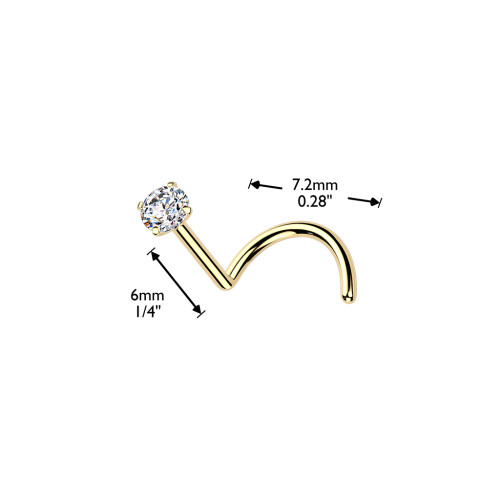 Piercing do nosa z titánu SEMTINO04ST