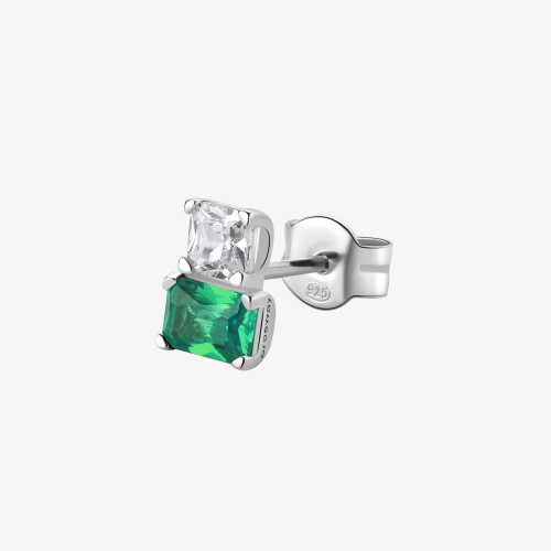 Strieborná náušnice pecka Brosway Fancy Life Green FLG06