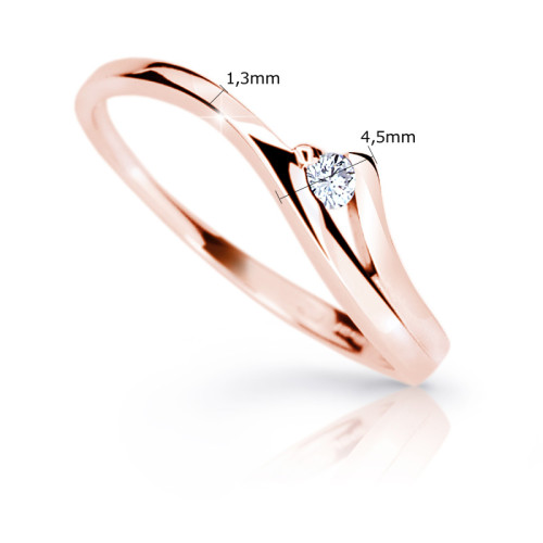 Zlatý prsteň s kamienkom Z6818R