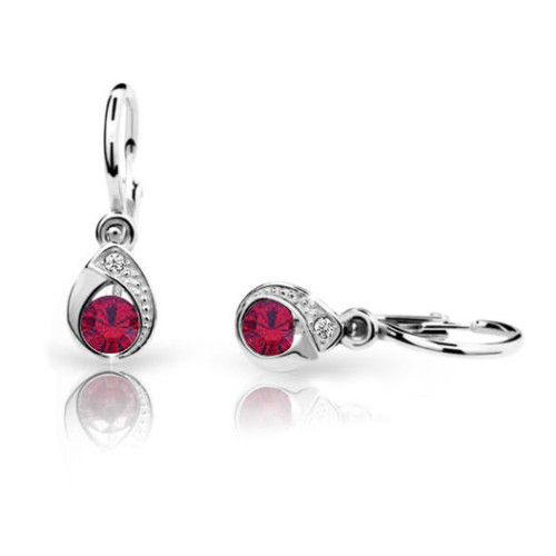 Detské naušnice Cutie Jewellery C1898B Ruby Dark