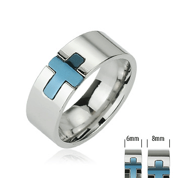 Oceľový prsteň Spikes 1543