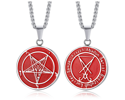 Náhrdelník pentagram chirurgická oceľ JCFPN1161RS