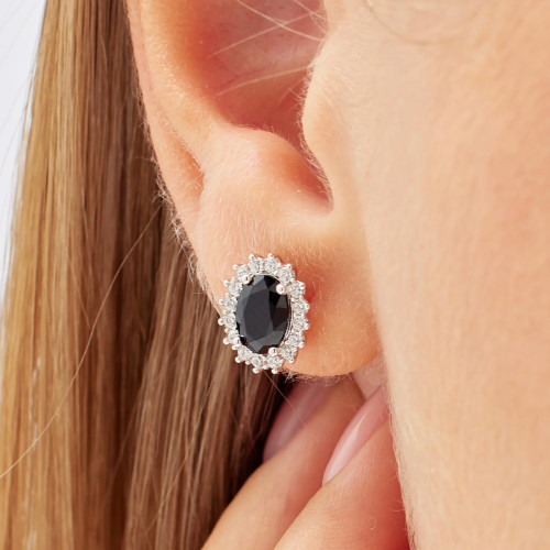 Strieborné náušnice s kamienkami Brosway Fancy Mistery Black FMB13