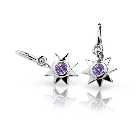 Detske naušnice zlaté C1995B-Amethyst
