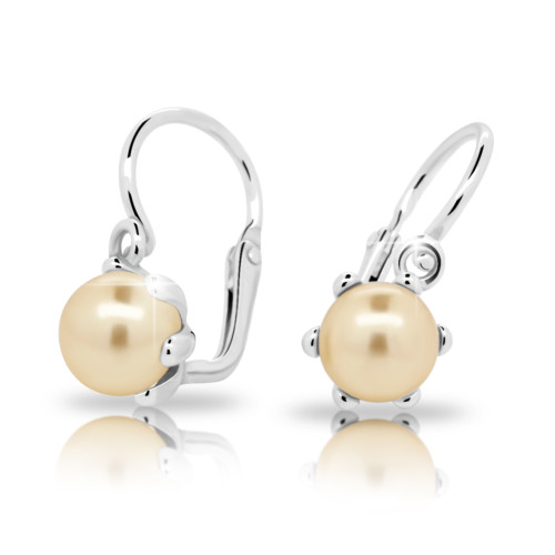 Dětské náušnice s perlou Swarovski C2482