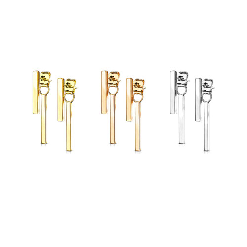 Oceľové visiace náušnice 3631