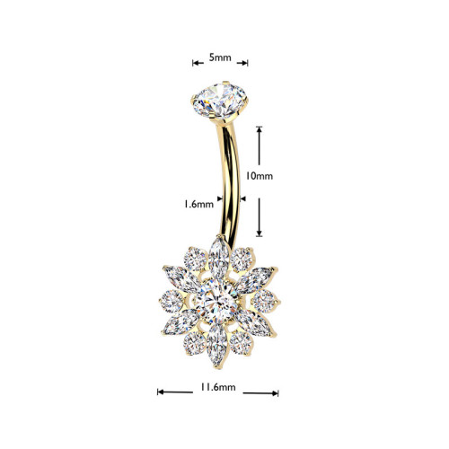 Piercing do pupku z titánu SETIN69