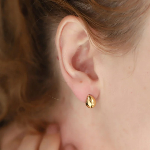 Nadčasové dámske náušnice z chirurgickej ocele MESS76