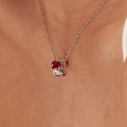 Korálik so zirkónmi Brosway Fancy Passion Ruby FPR02