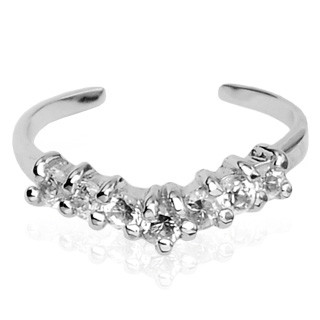 Strieborný prstienok na nohu 018