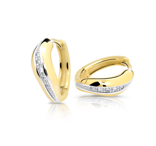 Náušnice zo zlata so zirkónmi Z6479Z