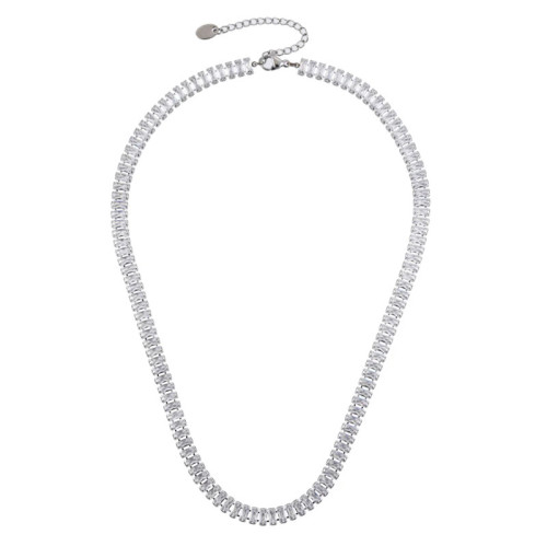 Štýlový náhrdelník so zirkónmi MNSS71