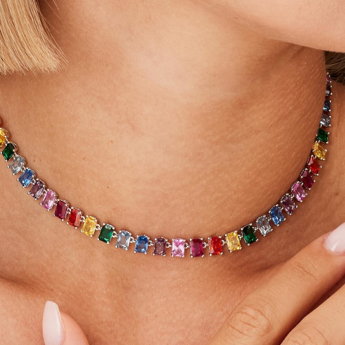 Dámsky náhrdelník striebro so zirkónmi Brosway Fancy Joyful FJR01