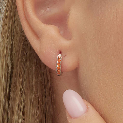 Náušnice so zirkónmi Brosway Fancy Orange FVO15- 1 Ks