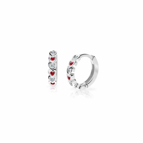 Zlaté detské náušnice Cutie Jewellery C3339B-Ruby Dark