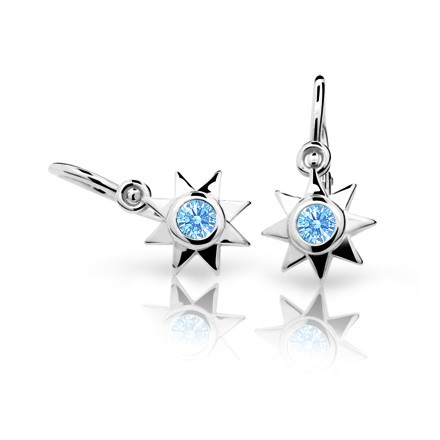 Detske naušnice zlaté C1995B-Artic Blue