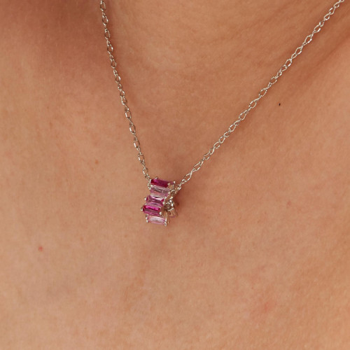 Korálik so zirkónmi Brosway Fancy Vibrant Pink FVP03