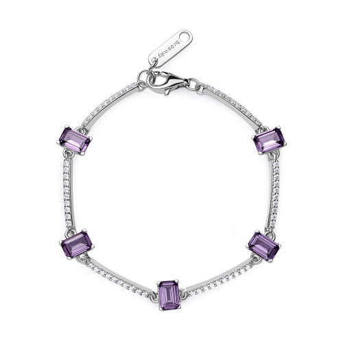 Strieborný náramok Brosway Fancy Magic Purple FMP06