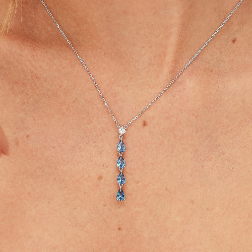 Jemný náhrdelník Brosway Fancy Freedom Blue FFB110