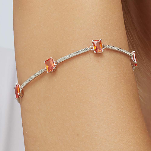 Náramok so zirkónmi Brosway Fancy Orange FVO05
