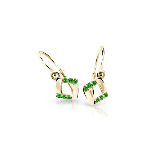 Zlaté detské náušnice C2268Z-Green