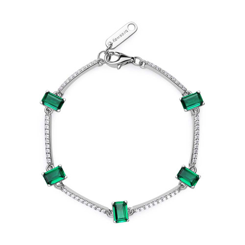 Dámsky strieborný náramok Brosway Fancy Life Green FLG04