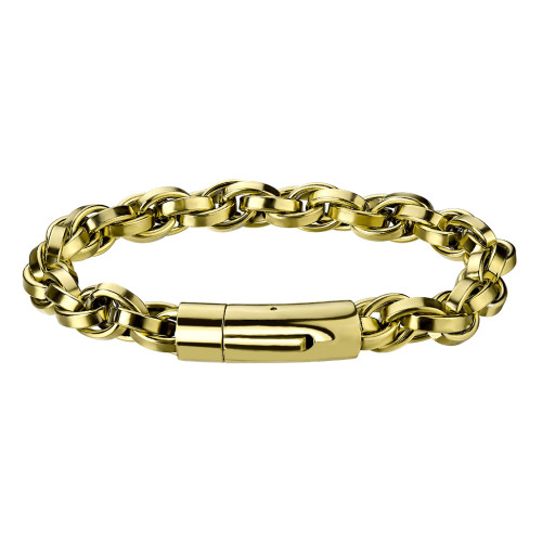 Zlatý náramok z chirurgickej ocele 0886-GD