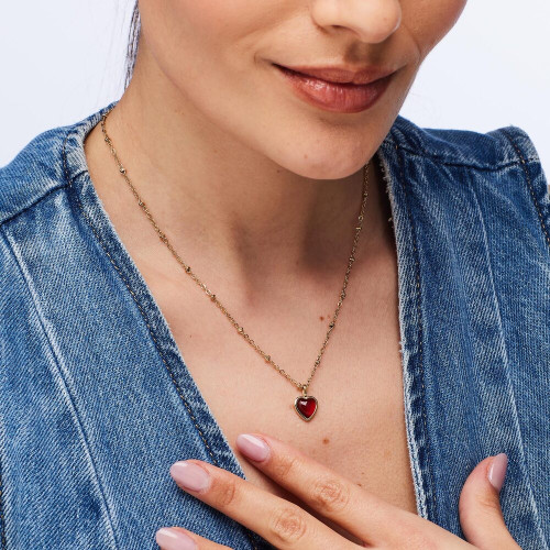 Náhrdelník srdiečko z chirurgickej ocele Brosway ESSENTIAL BNL130