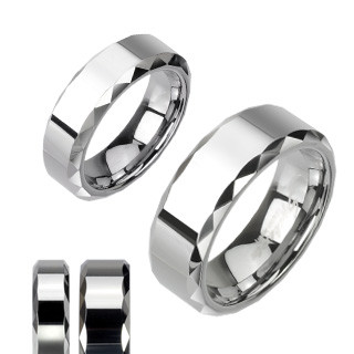 Wolfrámový prsteň Spikes 013