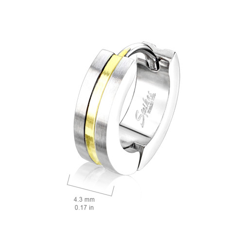 Oceľové náušnice krúžky 3517