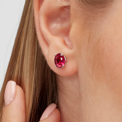 Náušnice s kamienkom Brosway Fancy Passion Ruby FPR06