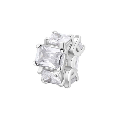 Strieborný korálik so zirkónmi Brosway Fancy Infinite White FIW02