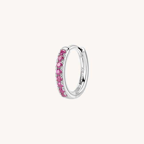 Strieborná náušnice so zirkónmi Brosway Fancy Passion Ruby FPR85