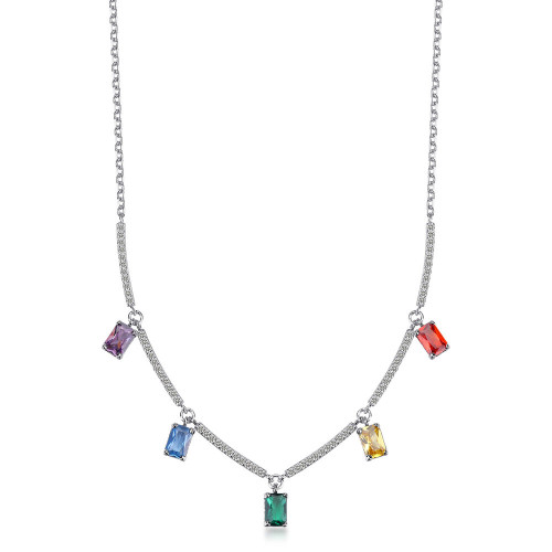 Extravagantný náhrdelník Brosway Fancy Joyful Rainbow FJR03