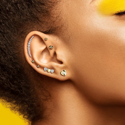 Náušnice srdiečko z titánu SEITEL441