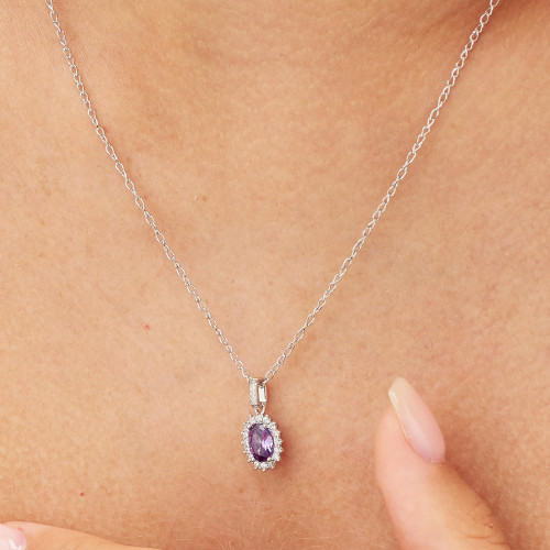 Prívesok se zirkónmi Brosway Fancy Magic Purple FMP19