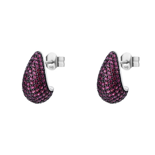 Strieborné náušnice Brosway Fancy Passion Ruby FPR123