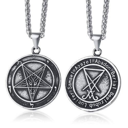 Prívesok pentagram JCFPN1161-Šedá