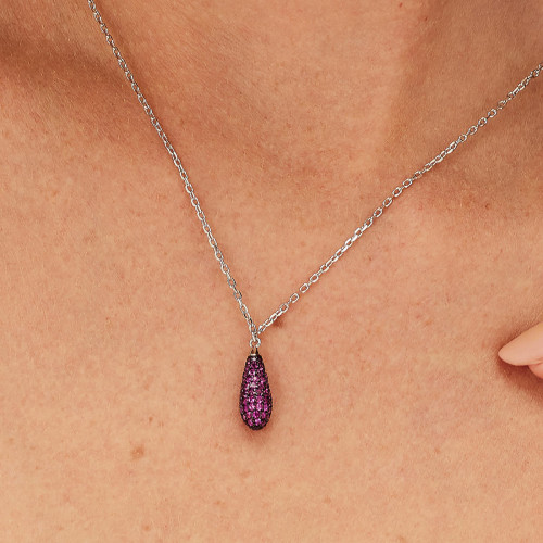 Elegantný náhrdelník Brosway Fancy Passion Ruby FPR121