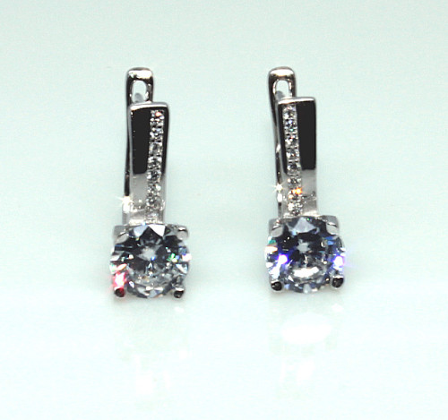 Dámske strieborné náušnice so zirkónmi 305915